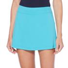Women's Grand Slam Back Pleat Tennis Skort, Size: Large, Turquoise/blue (turq/aqua)