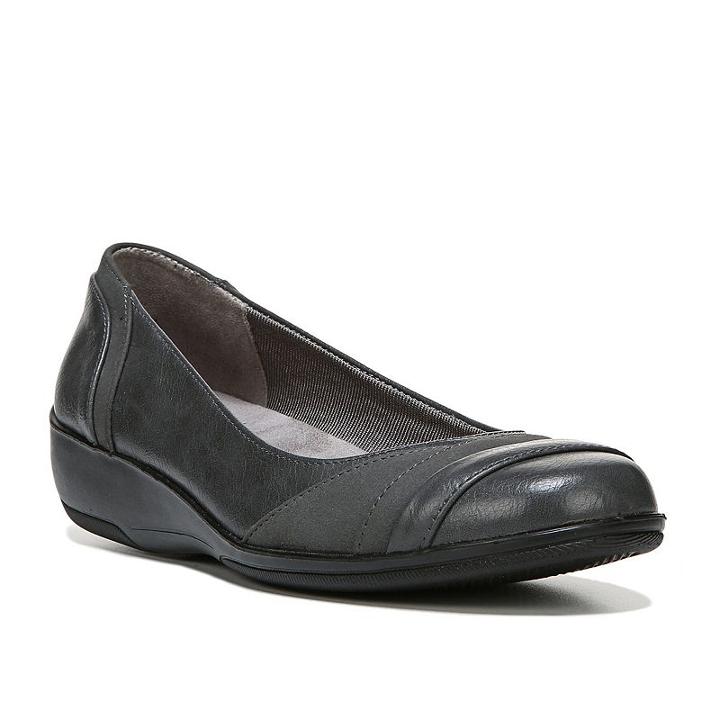 Lifestride Velocity Indeed Women's Wedges, Size: Medium (7.5), Dark Grey