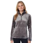 Women's Heat Keep Luxe Fleece Jacket, Size: Medium, Med Grey