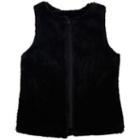 Girls 4-6x French Toast Faux-fur Vest, Girl's, Size: 6, Black