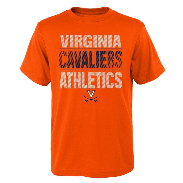Boys' 4-18 Virginia Cavaliers Light Streaks Tee, Size: 8-10, Orange