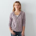 Women's Sonoma Goods For Life&trade; Marled Hoodie, Size: Medium, Med Purple