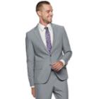 Men's Savile Row Slim-fit Light Gray Suit Jacket, Size: 44 Long, Grey