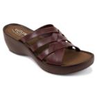Eastland Poppy Women's Strappy Slide Wedge Sandals, Size: Medium (9), Red Other