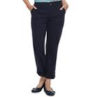 Women's Croft & Barrow&reg; Convertible Twill Pants, Size: 16, Dark Blue