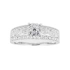 Lovemark 10k White Gold 1/2 Carat T.w. Diamond Cluster Ring, Women's, Size: 6