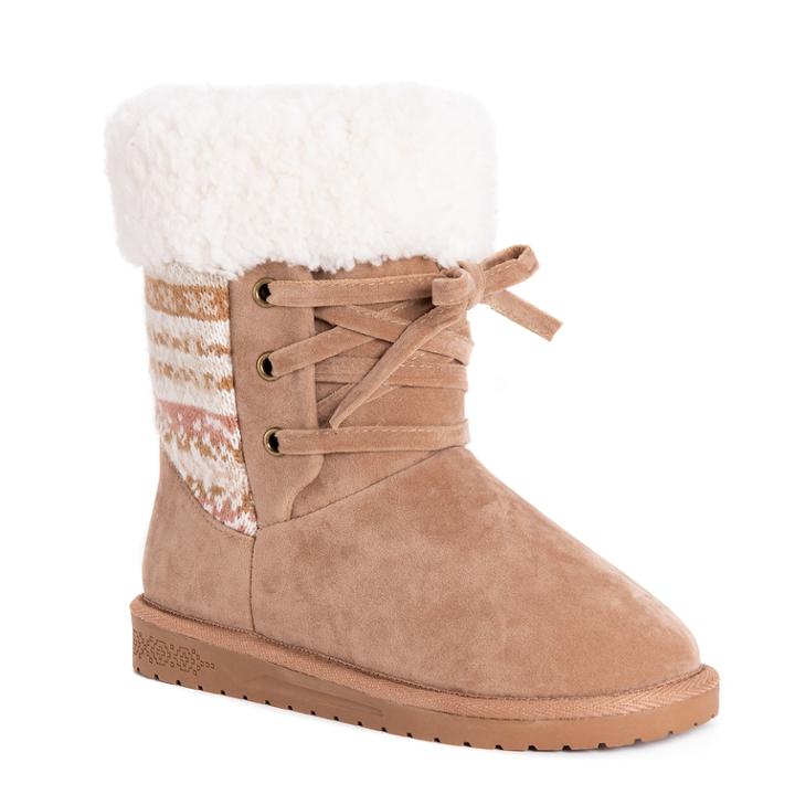 Muk Luks Melba Women's Winter Boots, Size: 10, Beig/green (beig/khaki)