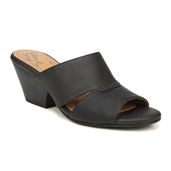 Naturalsoul By Naturalizer Deana Women's Mules, Size: Medium (7), Black