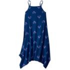 Girls 7-16 & Plus Size So&reg; Patterned Handkerchief Hem Knit Dress, Girl's, Size: Xxl/16, Blue