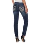 Women's Apt. 9&reg; Embellished Straight-leg Midrise Jeans, Size: 14 T/l, Black