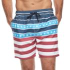 Men's Trinity Collective Captains Elastic Stripe Shorts, Size: Small, Med Red