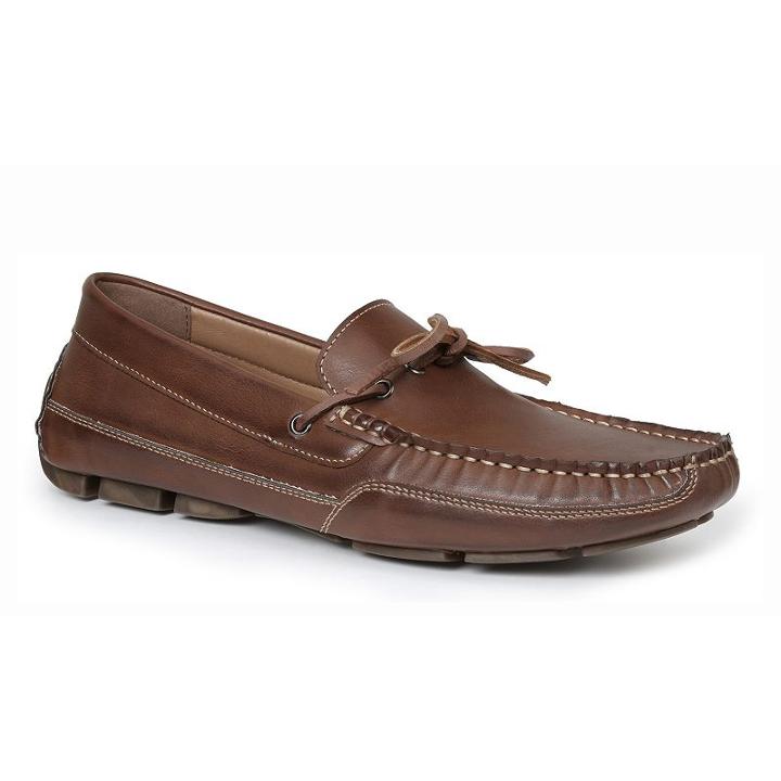 Izod Burton Men's Driving Mocassins, Size: Medium (8.5), Red/coppr (rust/coppr)
