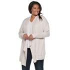 Juniors' Plus Size So&reg; Waterfall Hacci Cardigan, Teens, Size: 2xl, Light Pink