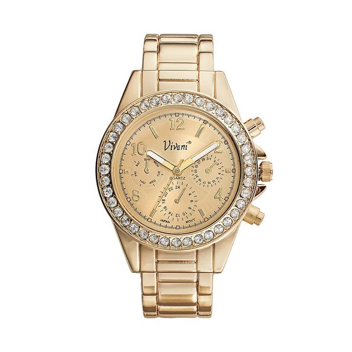 Vivani Women's Bangle Watch, Size: Medium, Yellow