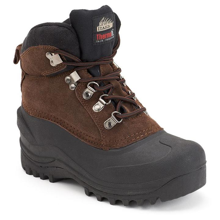 Itasca Ice Breaker Kids' Waterproof Winter Boots, Boy's, Size: 3, Brown