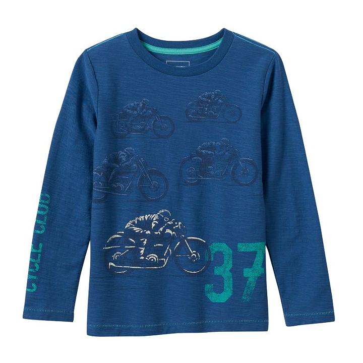 Boys 4-7x Sonoma Goods For Life&trade; Slubbed Graphic Tee, Boy's, Size: 4, Blue (navy)