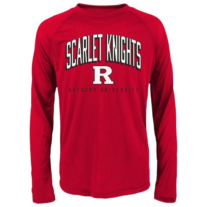 Boys 8-20 Rutgers Scarlet Knights Arch Tee, Size: L(14/16), Red
