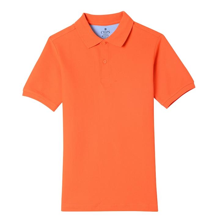 Boys 4-20 Chaps Stitch Polo, Size: 8, Orange