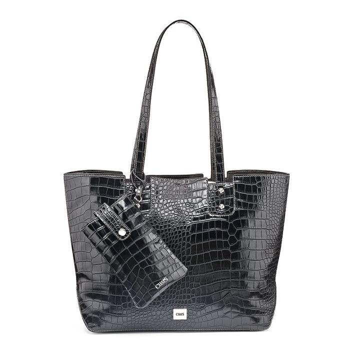 Chaps Fenmore Tote & Pouch, Women's, Black