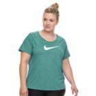 Plus Size Nike Swoosh Short Sleeve Graphic Tee, Women's, Size: 3xl, Green