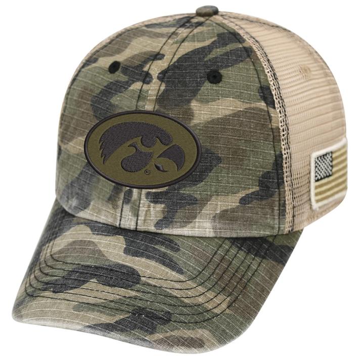 Adult Top Of The World Iowa Hawkeyes Declare One-fit Cap, Men's, Green Oth
