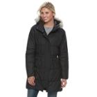 Women's Columbia Sparks Lake Thermal Coil Hooded Anorak Jacket, Size: Large, Grey (charcoal)