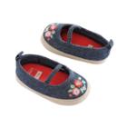 Baby Girl Carter's Embroidered Espadrille Crib Shoes, Size: 3-6 Months, Ovrfl Oth