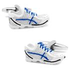 Running Shoes Cuff Links, Men's, White