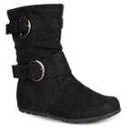 Journee Katty Girls' Midcalf Boots, Size: 9 T, Black