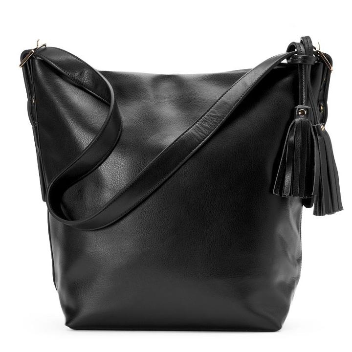 Donna Bella Olivia Soft Leather Tote, Women's, Black