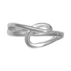 Primrose Sterling Silver Crossover Twist Ring, Women's, Size: 8