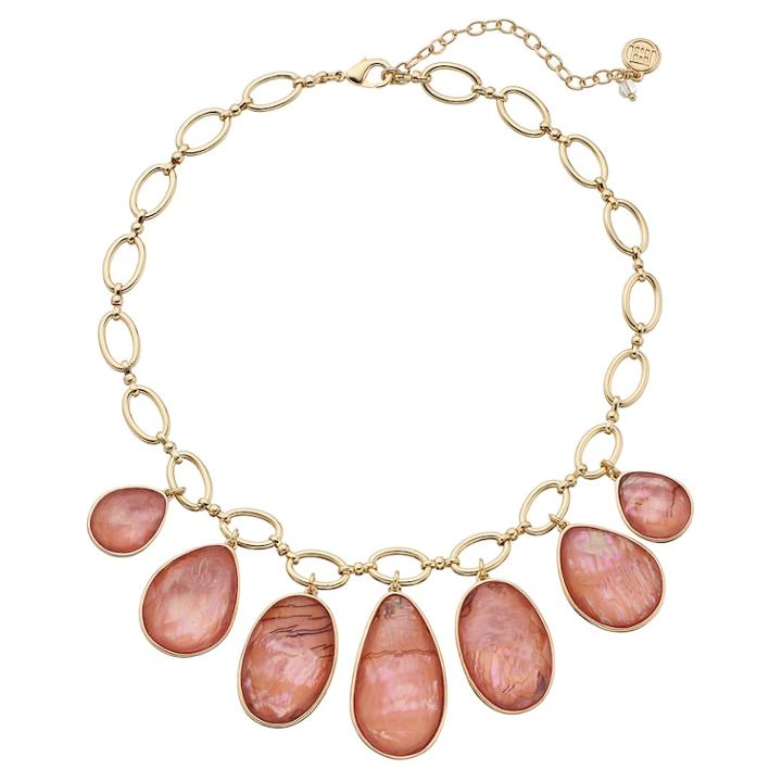 Dana Buchman Teardrop Statement Necklace, Women's, Pink