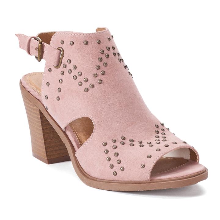 So&reg; Catfish Women's High Heel Ankle Boots, Size: 8, Pink