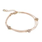 Lc Lauren Conrad Multstrand Flower Cord Bracelet, Women's, Natural