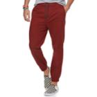 Men's Urban Pipeline&reg; Maxflex Twill Jogger Pants, Size: Medium, Dark Red