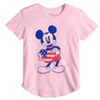 Girls 7-16 Disney's Mickey Mouse Patriotic Tee, Size: Medium, Pink