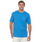 Big & Tall Croft & Barrow&reg; Classic-fit Easy-care Interlock Tee, Men's, Size: L Tall, Med Blue