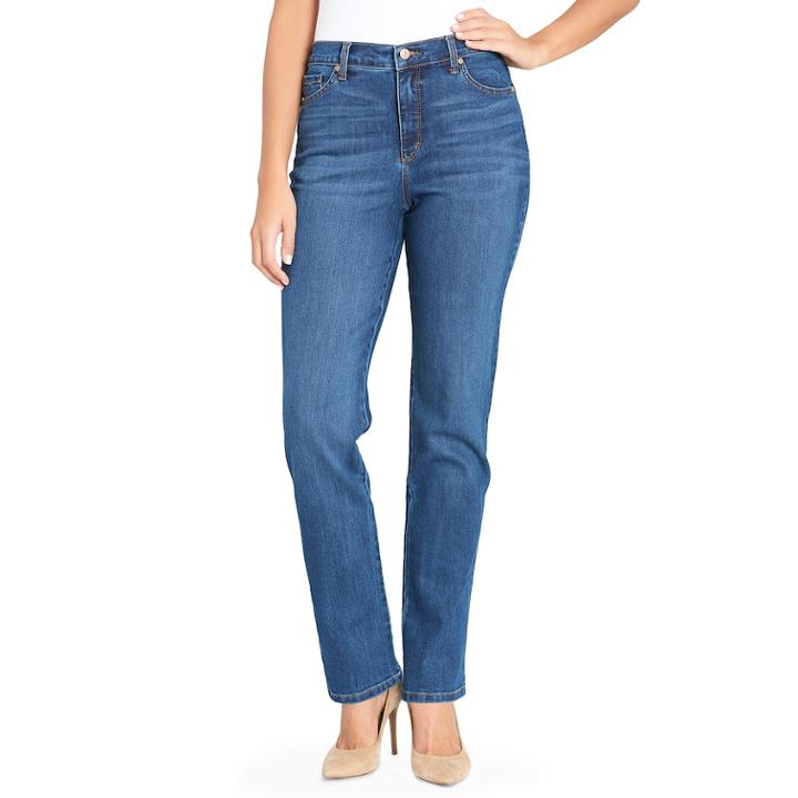 Women's Gloria Vanderbilt Amanda Classic High Waisted Tapered Jeans, Size: 8, Brt Blue