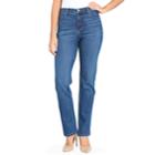 Women's Gloria Vanderbilt Amanda Classic High Waisted Tapered Jeans, Size: 8, Brt Blue