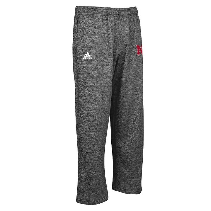 Men's Adidas Nebraska Cornhuskers Primary Pants, Size: Medium, Grey