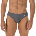 Men's Speedo Solar Swim Briefs, Size: 34, Dark Grey