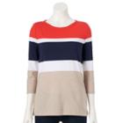 Women's Croft & Barrow&reg; Button-shoulder Tee, Size: Xxl, Brt Red