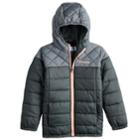 Girls 4-18 Columbia Puzzle Lake Heavyweight Puffer Jacket, Size: L(14/16), Dark Grey