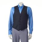 Men's Apt. 9&reg; Slim-fit Black Vest, Size: Xl
