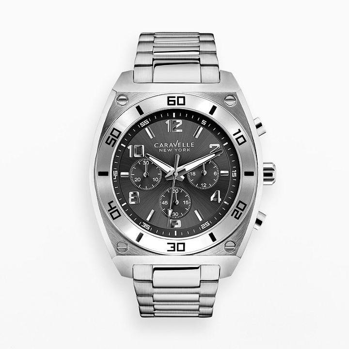 Caravelle New York By Bulova Watch - Men's Stainless Steel Chronograph