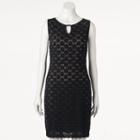 Women's Ronni Nicole Black Lace Sheath Dress, Size: 16, Ovrfl Oth