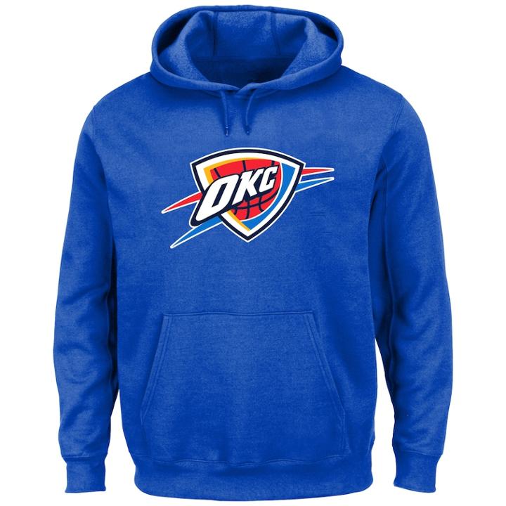 Big & Tall Oklahoma City Thunder Pullover Fleece Hoodie, Men's, Size: 3xl, Brt Blue