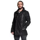 Men's Excelled Suede Peacoat, Size: Small, Black