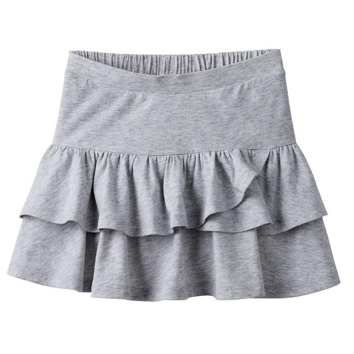 Girls 4-10 Jumping Beans&reg; Tiered Ruffled Skort, Girl's, Size: 8, Light Grey