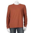 Men's Croft & Barrow&reg; Easy-care Fleece Crewneck Sweatshirt, Size: Xl, Drk Orange